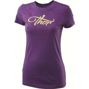  Thor MX Arya Womens Short Sleeve Fashion Shirt   Purple 