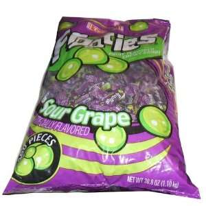Frooties Sour Grape Sour Fruit Flavored Chewy Candy  