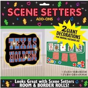  Texas Holdem 33 1/2in Scene Setter Add Ons 2ct Toys 