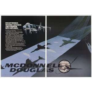  1984 McDonnell Douglas AV 8B Harrier II Carbon Cloth Print 