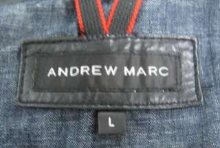 NWOT Andrew Marc Heavy Leather Jacket   Size L  