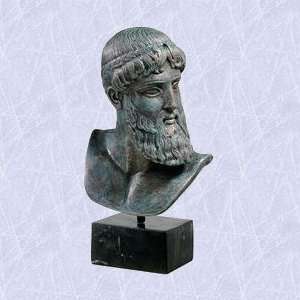  Poseidon Foundry Iron Statue Neptune Sculptural Bust 