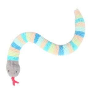  Pebble Baby Rattle   Snake Knitted in Turquoise: Toys 