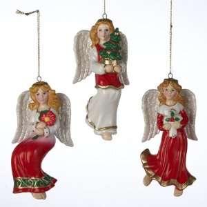   12 Religious Angel Porcelain Christmas Ornaments 4.5 Home & Kitchen