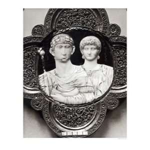  Cameo Depicting Emperor Honorius and His Wife, Maria Art 