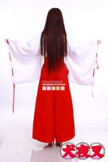Japan Inuyasha Kikyo Kimono Witch Anime Cosplay Costume  