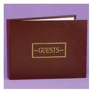  Burgundy Small Guest Book 