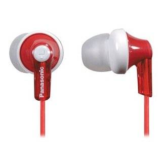 Panasonic RP HJE120 R In Ear Earbud Ergo Fit Headphone (Red)