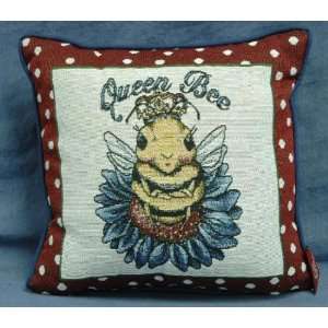    The Rug Barn Throw Pillow Queen Bee Home Decor: Home & Kitchen