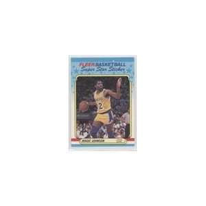  1988 89 Fleer Stickers #6   Magic Johnson Sports 