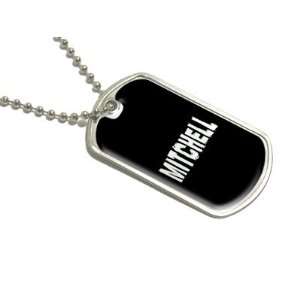    Mitchell   Name Military Dog Tag Luggage Keychain: Automotive