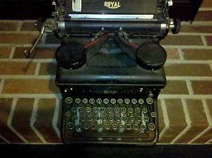 Royal Antique Typewriter W/ ribbon 1930s  