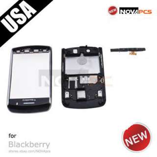 Black New Full housing cover for Blackberry Bold 9700 metal fram 