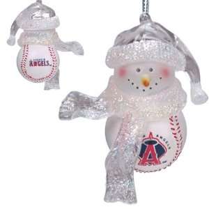  BSS   Los Angeles Angels MLB Home Run Snowman Ornament (3 
