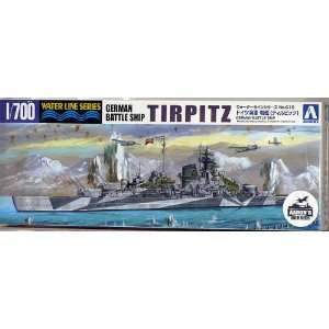   700 WWII German Battleship TIRPITZ (Waterline Hull) Toys & Games