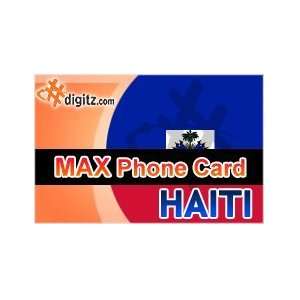  Haiti prepaid phone card only $19.99!   Digitz 