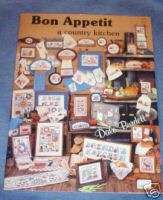 Bon Appetit Country Kitchen Cross Stitch Pattern Book  