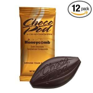 Chuao Chocolatier ChocoPod, Honeycomb (Dark Chocolate), 0.39 Ounce 