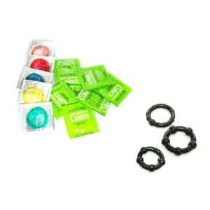 Beyond Seven Assorted Colors Latex Condoms Lubricated 12 condoms Plus 