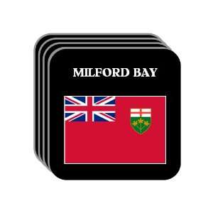  Ontario   MILFORD BAY Set of 4 Mini Mousepad Coasters 