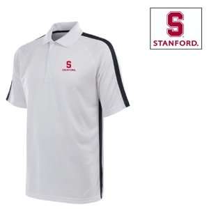  Stanford Revel Performance Polo Shirt (White) Sports 