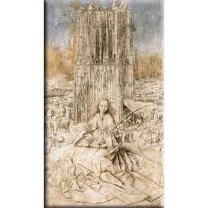   St Barbara 18x30 Streched Canvas Art by Eyck, Jan van