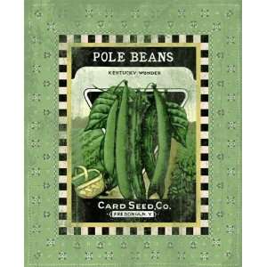  Pole Beans Seed Pack by Eureka Lake Studios 14.00X17.20 