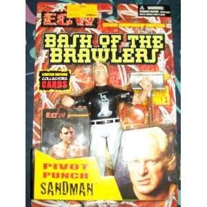    ECW BASH OF THE BRAWLERS  SANDMAN Action Figure Toys & Games