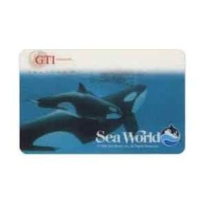Collectible Phone Card: ($10.) 1994 Sea World (Orlando): Orca Whales 