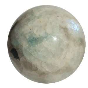Moonstone Ball 02 Aqua Blue Crystal Rainbow Sphere Beautiful Spiritual 