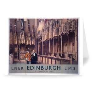 Chapel Of The Thistle   St Giles Cathedral   Greeting Card (Pack of 