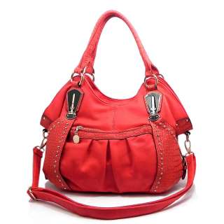 New Katy Croco Fashion Shoulder Bag Hobo Satchel Tote Purse Handbag 