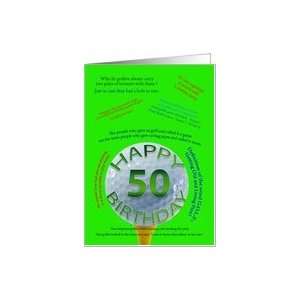  Golf Jokes 50th birthday card Card Toys & Games