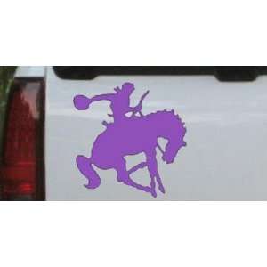 Purple 20in X 20.0in    Bronco Rodeo Western Car Window Wall Laptop 