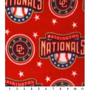   Nationals Baseball Fleece Fabric Print By the Yard: Home & Kitchen