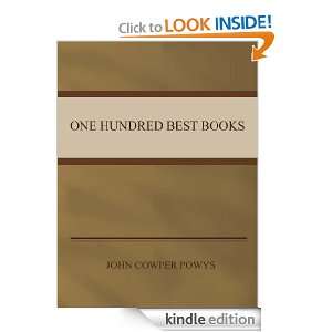 One Hundred Best Books JOHN COWPER POWYS  Kindle Store