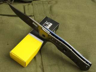   Steel Clip Titanium Crossing Tactical Saber Line Lock Knife K62  