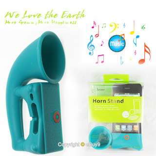 New HOT Green High quality Speaker Amplifier Horn Stand For iPhone 4 