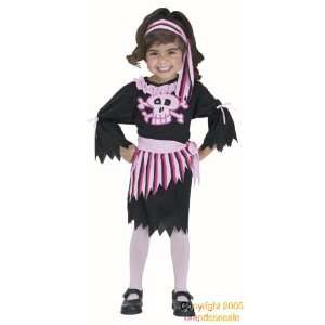  Childs Cute Toddler Pink Pirate Girl Costume (2 4T): Toys 