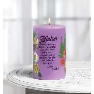 Mother Mom Candle Poem Chamomile Tea Scent Dried Flower [Kitchen 