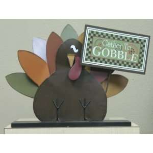  Wholesale Metal Turkey W/sign (Gather to Gobble) Only $15 