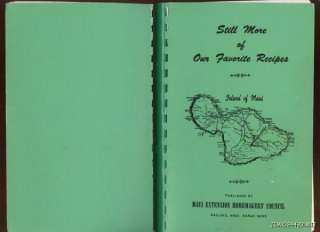 1967 MAUI HAWAII HOMEMAKERS COUNCIL RECIPES COOKBOOK  