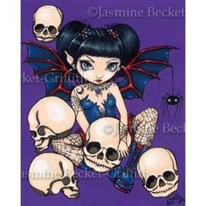 Spiders and Skulls by Jasmine Becket Griffith JBG31CA 8x10 Ceramic 