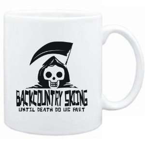  Mug White  Backcountry Skiing UNTIL DEATH SEPARATE US 
