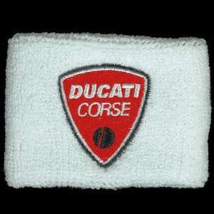 Ducati Corse White Brake Reservoir Sock Cover Fits 748, 749, 848, 848 
