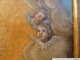 Antikes Gemälde Lukas Schutzpatron der Ärzte und Maler Evangelist 