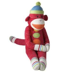  Sammy Large Red Sock Monkey Plush Toy: Toys & Games