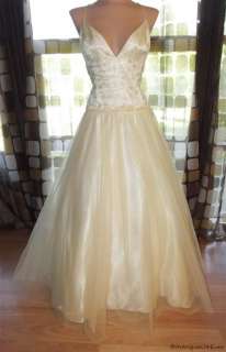 Retro 50s Style Full Sweep Princess Tulle Ball Gown Wedding Dress 