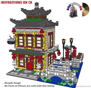 Red Dragon Chinese Restaurant Instructions CD Custom Lego ®, 10218 