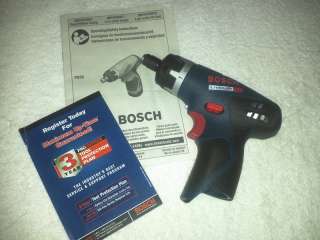 New* Bosch PS20 12 Volt Litheon 1/4 Pocket Driver Cordless  